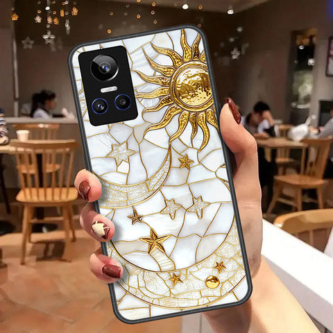 Realme GT Neo 3 Cover - Celestial Starry Universe Series  - HQ Ultra Shine Premium Infinity Glass Soft Silicon Borders Case
