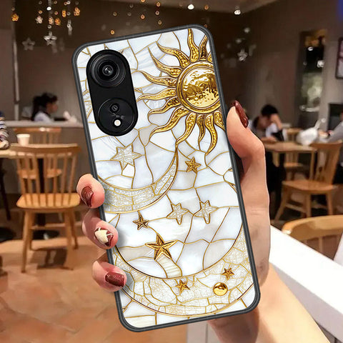 Oppo A1 Pro Cover - Celestial Starry Universe Series  - HQ Ultra Shine Premium Infinity Glass Soft Silicon Borders Case