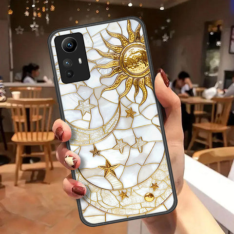 Xiaomi Redmi Note 12S Cover - Celestial Starry Universe Series - HQ Ultra Shine Premium Infinity Glass Soft Silicon Borders Case