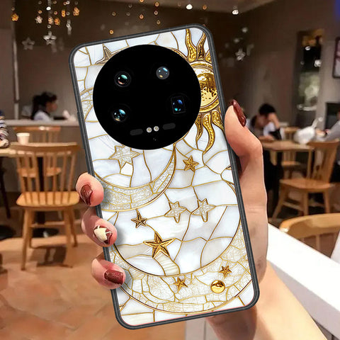 Xiaomi 14 Ultra Cover - Celestial Starry Universe Series - HQ Ultra Shine Premium Infinity Glass Soft Silicon Borders Case