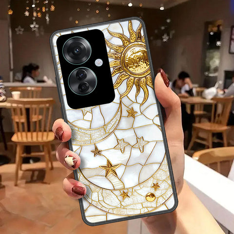 Oppo Reno 11F 5G Cover - Celestial Starry Universe Series - HQ Ultra Shine Premium Infinity Glass Soft Silicon Borders Case