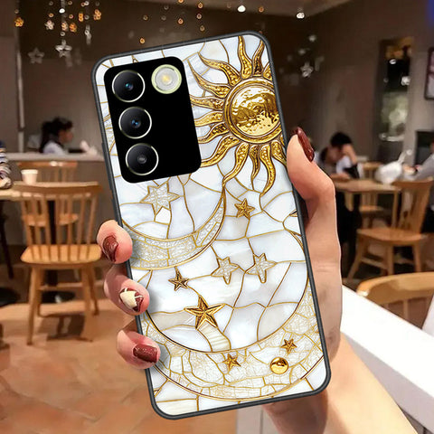 Vivo V30 Lite 4G Cover - Celestial Starry Universe Series  - HQ Ultra Shine Premium Infinity Glass Soft Silicon Borders Case