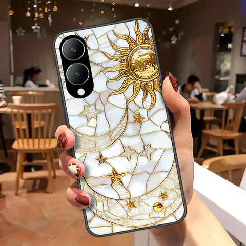Vivo Y17s Cover - Celestial Starry Universe Series - HQ Ultra Shine Premium Infinity Glass Soft Silicon Borders Case