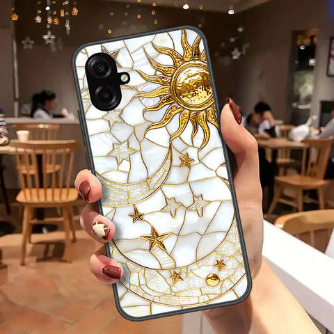 Samsung Galaxy M07 Cover - Celestial Starry Universe Series - HQ Ultra Shine Premium Infinity Glass Soft Silicon Borders Case