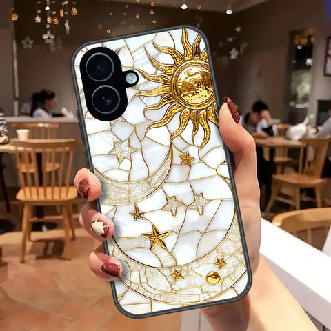 iPhone 17 - Celestial Starry Universe Series - HQ Ultra Shine Premium Infinity Glass Soft Silicon Borders Case