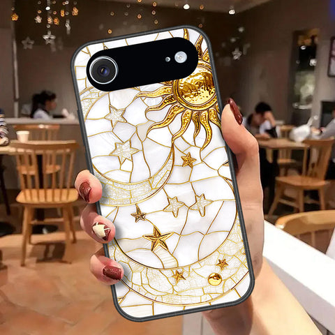 iPhone 18 Air - Celestial Starry Universe Series - HQ Ultra Shine Premium Infinity Glass Soft Silicon Borders Case