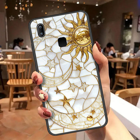 Vivo Y91 Cover - Celestial Starry Universe Series  - HQ Ultra Shine Premium Infinity Glass Soft Silicon Borders Case