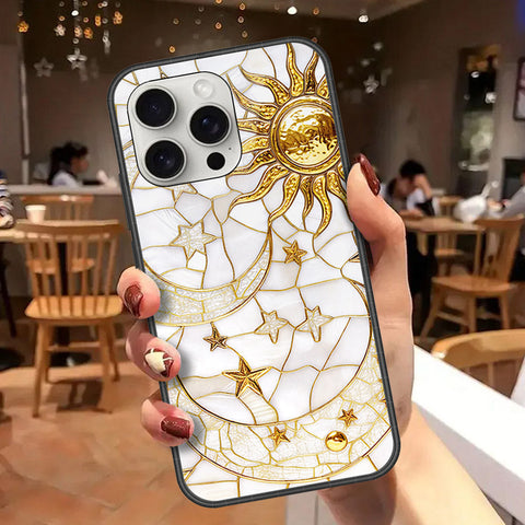 iPhone 16 Pro Max - Celestial Starry Universe Series - HQ Ultra Shine Premium Infinity Glass Soft Silicon Borders Case