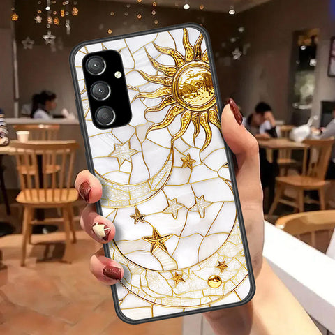 Samsung Galaxy A35 Cover - Celestial Starry Universe Series - HQ Ultra Shine Premium Infinity Glass Soft Silicon Borders Case