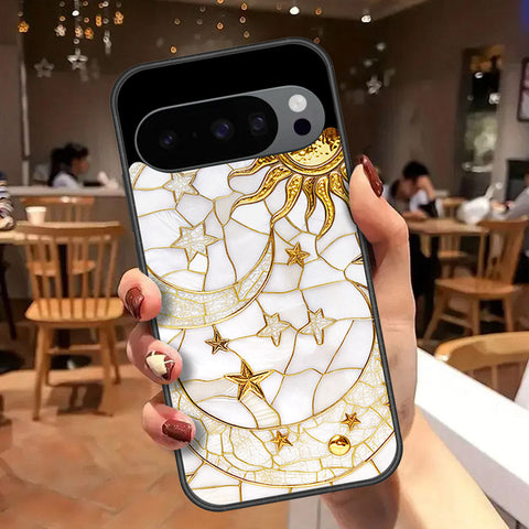 Google Pixel 9 Pro XL Cover - Celestial Starry Universe Series - HQ Ultra Shine Premium Infinity Glass Soft Silicon Borders Case