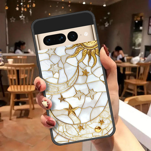 Google Pixel 7 Pro Cover - Celestial Starry Universe Series  - HQ Ultra Shine Premium Infinity Glass Soft Silicon Borders Case