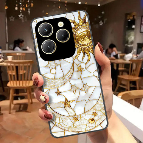 Tecno Spark 20 Pro Cover - Celestial Starry Universe Series - HQ Ultra Shine Premium Infinity Glass Soft Silicon Borders Case