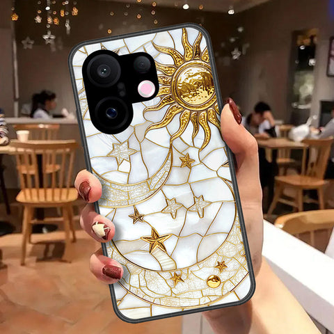 Vivo X200 FE Cover - Celestial Starry Universe Series - HQ Ultra Shine Premium Infinity Glass Soft Silicon Borders Case
