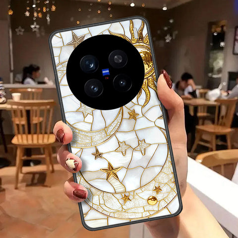 Vivo V7 Plus Cover - Celestial Starry Universe Series - HQ Ultra Shine Premium Infinity Glass Soft Silicon Borders Case