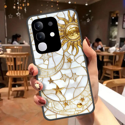 Vivo Y300t Cover - Celestial Starry Universe Series  - HQ Ultra Shine Premium Infinity Glass Soft Silicon Borders Case