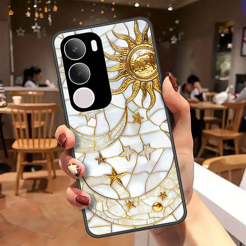 Vivo Y19 5G Cover - Celestial Starry Universe Series - HQ Ultra Shine Premium Infinity Glass Soft Silicon Borders Case