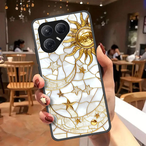 Tecno Pova 7 4G Cover - Celestial Starry Universe Series  - HQ Ultra Shine Premium Infinity Glass Soft Silicon Borders Case