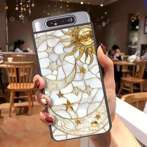 Samsung Galaxy A90 Cover - Celestial Starry Universe Series  - HQ Ultra Shine Premium Infinity Glass Soft Silicon Borders Case