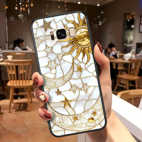 Samsung Galaxy S8 Cover - Celestial Starry Universe Series  - HQ Ultra Shine Premium Infinity Glass Soft Silicon Borders Case