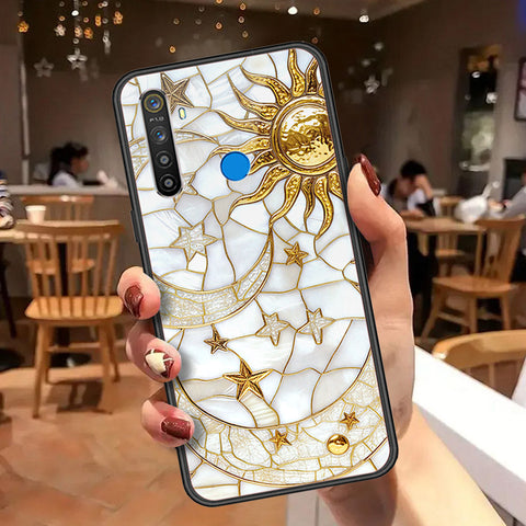 Realme Narzo 10A Cover - Celestial Starry Universe Series  - HQ Ultra Shine Premium Infinity Glass Soft Silicon Borders Case
