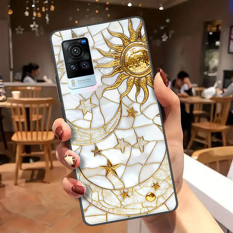 Vivo X60 Pro Cover - Celestial Starry Universe Series  - HQ Ultra Shine Premium Infinity Glass Soft Silicon Borders Case