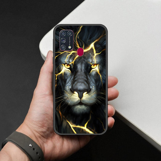 Samsung Galaxy M31 Cover - Brave Series - HQ Ultra Shine Premium Infinity Glass Soft Silicon Borders Case