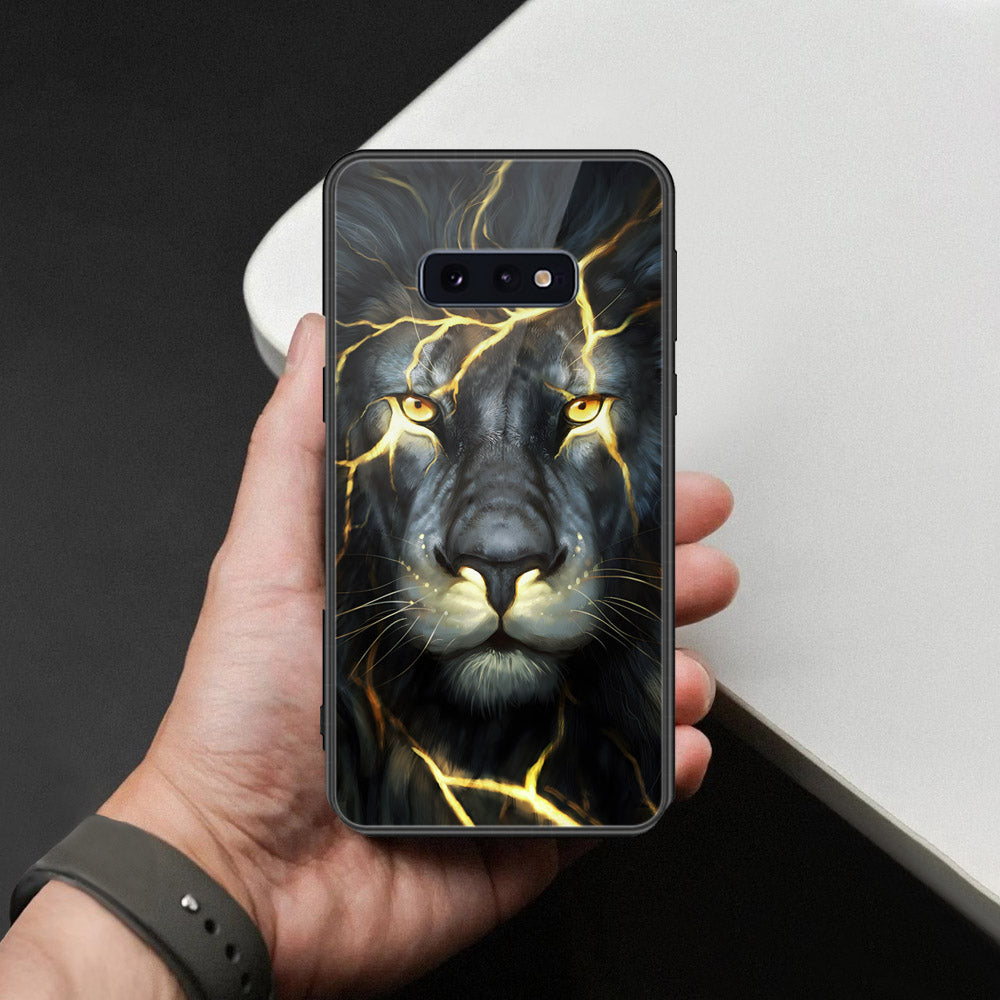 Samsung Galaxy S10e Cover - Brave Series - HQ Ultra Shine Premium Infinity Glass Soft Silicon Borders Case