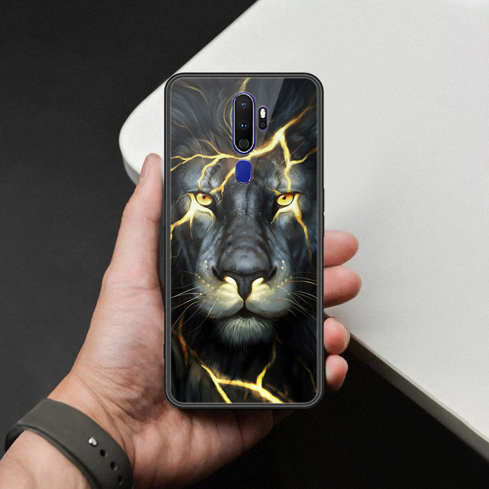 Oppo A9 2020 Cover - Brave Series - HQ Ultra Shine Premium Infinity Glass Soft Silicon Borders Case
