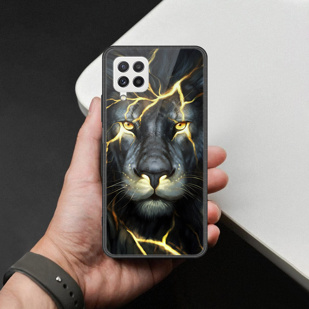 Samsung Galaxy A22 Cover - Brave Series - HQ Ultra Shine Premium Infinity Glass Soft Silicon Borders Case