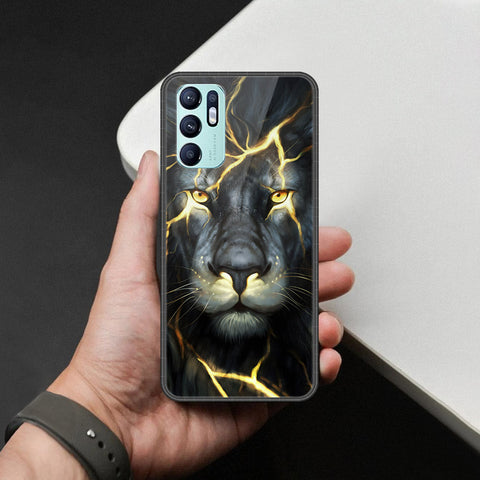 Oppo Reno 6 Cover - Brave Series - HQ Ultra Shine Premium Infinity Glass Soft Silicon Borders Case