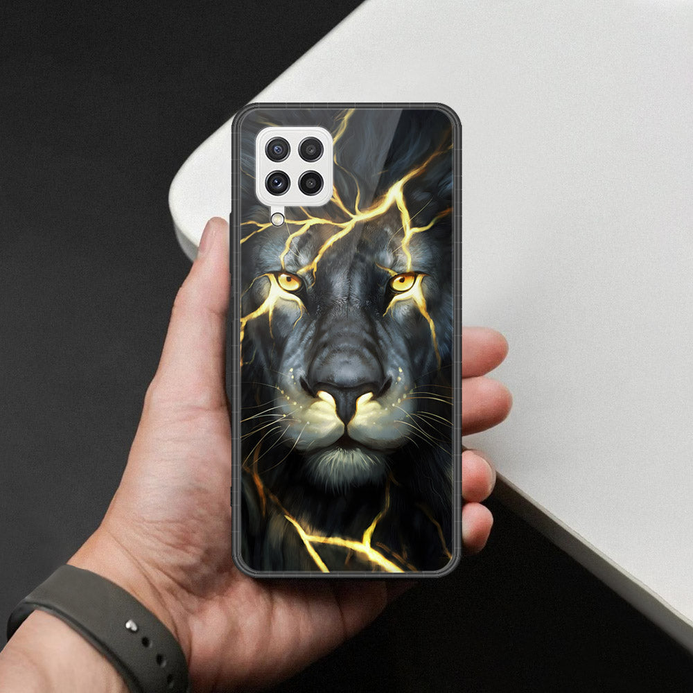 Samsung Galaxy M22 Cover - Brave Series - HQ Ultra Shine Premium Infinity Glass Soft Silicon Borders Case