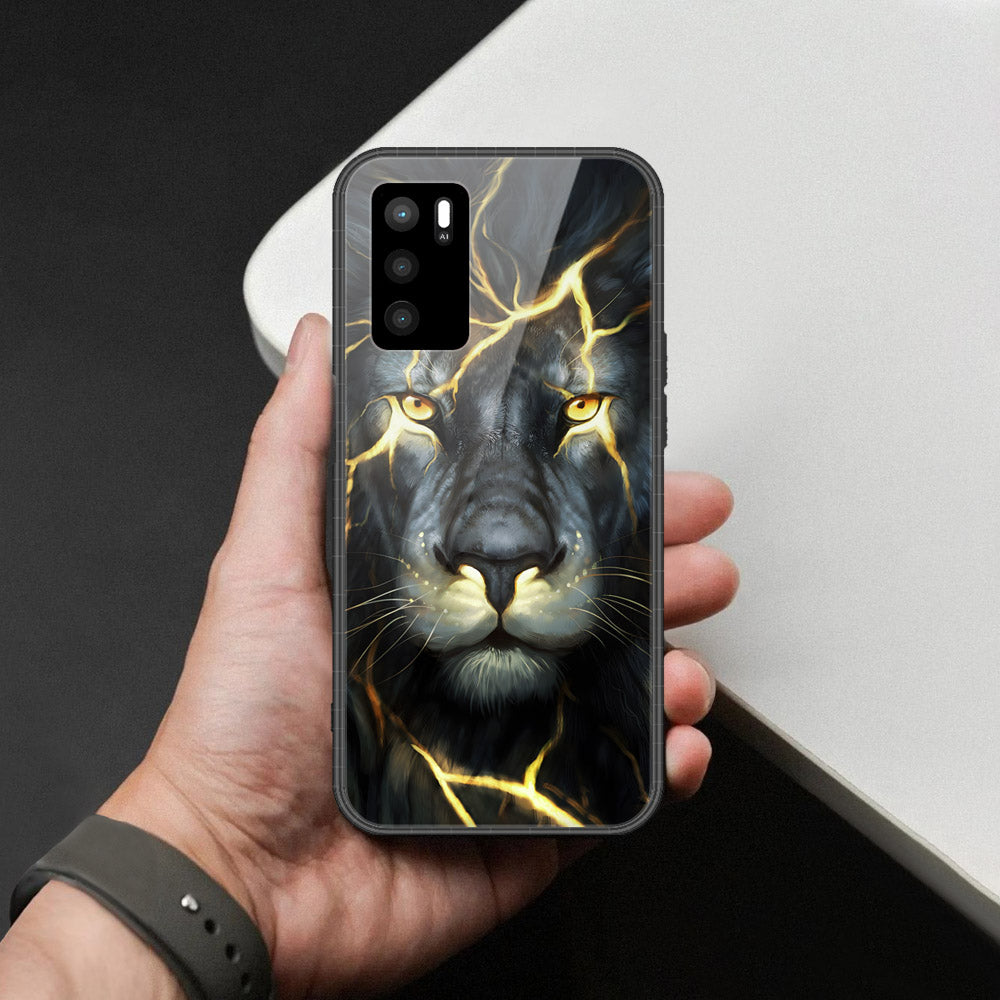 Oppo A16 Cover - Brave Series - HQ Ultra Shine Premium Infinity Glass Soft Silicon Borders Case