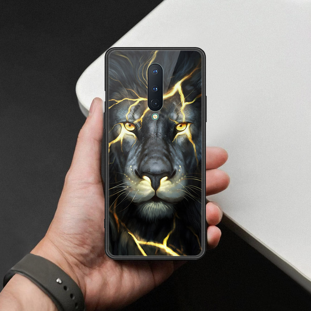 OnePlus 8 Cover - Brave Series - HQ Ultra Shine Premium Infinity Glass Soft Silicon Borders Case