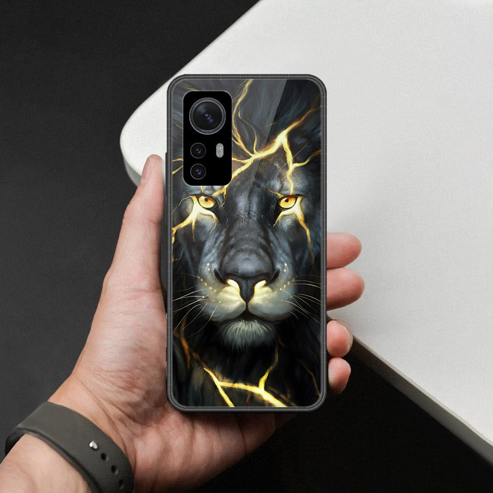 Xiaomi 12 Cover - Brave Series - HQ Ultra Shine Premium Infinity Glass Soft Silicon Borders Case