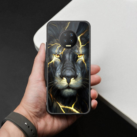 Infinix Note 7 Cover - Brave Series - HQ Ultra Shine Premium Infinity Glass Soft Silicon Borders Case