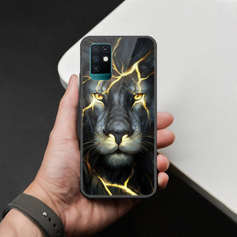 Infinix Note 10 Cover - Brave Series - HQ Ultra Shine Premium Infinity Glass Soft Silicon Borders Case