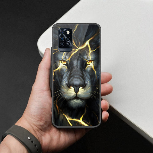 Infinix Note 10 Pro Cover - Brave Series - HQ Ultra Shine Premium Infinity Glass Soft Silicon Borders Case