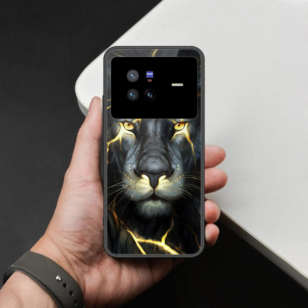 Vivo X80 Cover - Brave Series - HQ Ultra Shine Premium Infinity Glass Soft Silicon Borders Case