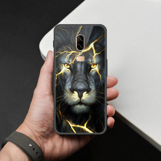 OnePlus 6 Cover - Brave Series - HQ Ultra Shine Premium Infinity Glass Soft Silicon Borders Case
