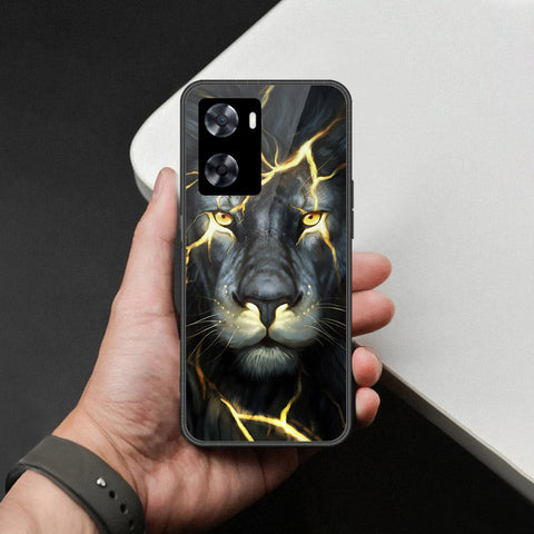 Oppo A57 4G 2022 Cover - Brave Series - HQ Ultra Shine Premium Infinity Glass Soft Silicon Borders Case