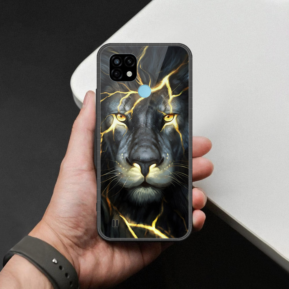 Realme C21 Cover - Brave Series - HQ Ultra Shine Premium Infinity Glass Soft Silicon Borders Case