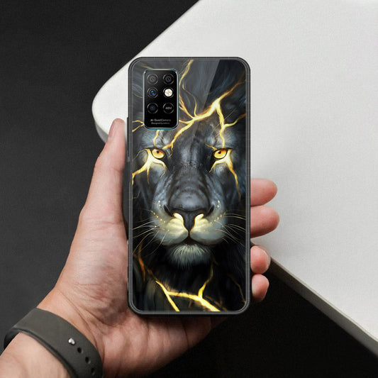 Infinix Note 8i Cover - Brave Series - HQ Ultra Shine Premium Infinity Glass Soft Silicon Borders Case