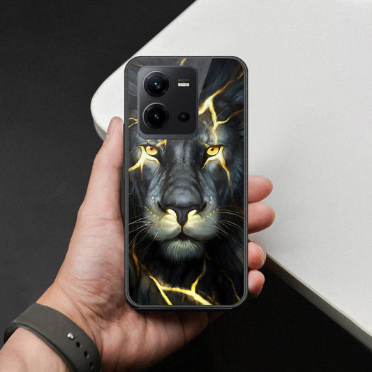 Vivo V25e Cover - Brave Series - HQ Ultra Shine Premium Infinity Glass Soft Silicon Borders Case