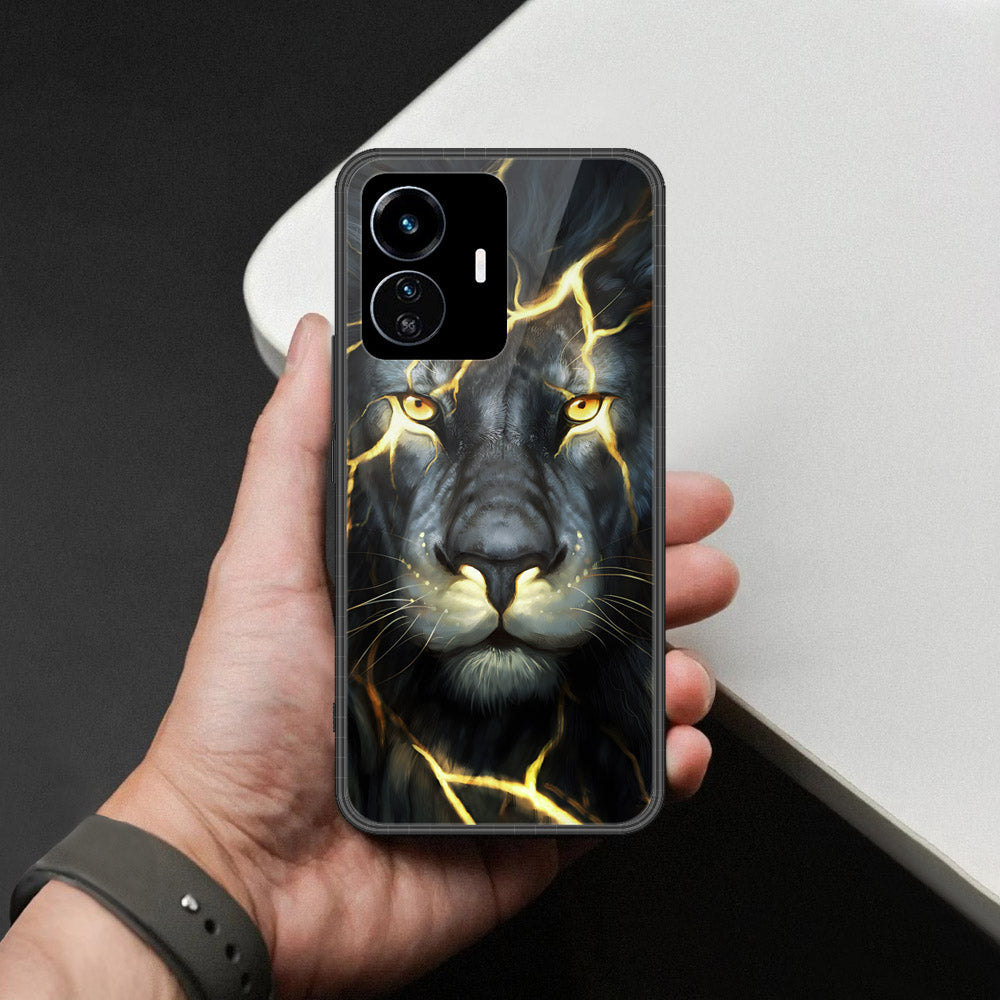 Vivo Y77 5G Cover - Brave Series - HQ Ultra Shine Premium Infinity Glass Soft Silicon Borders Case