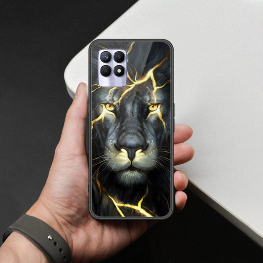 Realme 8i Cover - Brave Series - HQ Ultra Shine Premium Infinity Glass Soft Silicon Borders Case