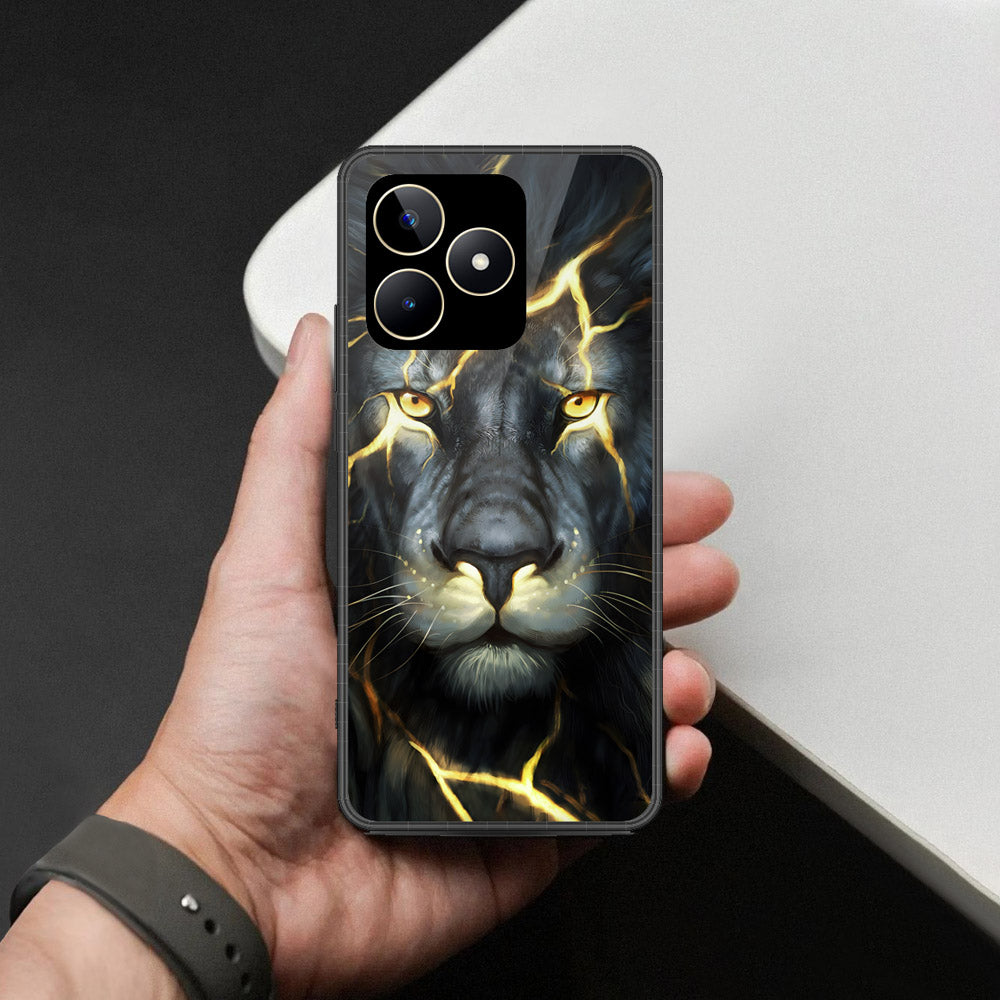 Realme C53 Cover - Brave Series - HQ Ultra Shine Premium Infinity Glass Soft Silicon Borders Case