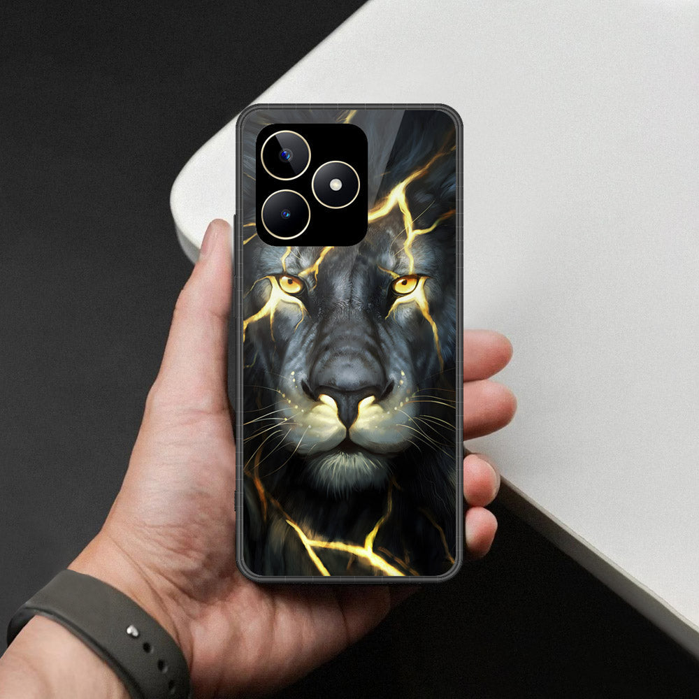 Realme Narzo N53 Cover - Brave Series - HQ Ultra Shine Premium Infinity Glass Soft Silicon Borders Case