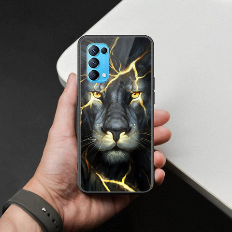 Oppo Reno 5 4G Cover - Brave Series - HQ Ultra Shine Premium Infinity Glass Soft Silicon Borders Case