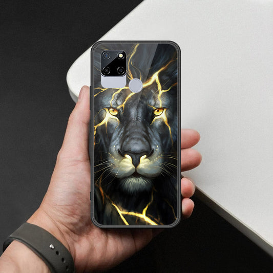 Realme C12 Cover - Brave Series - HQ Ultra Shine Premium Infinity Glass Soft Silicon Borders Case