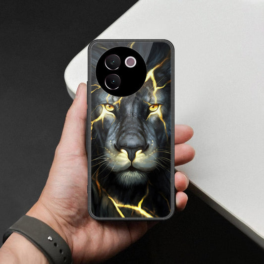 Vivo V30e Cover - Brave Series - HQ Ultra Shine Premium Infinity Glass Soft Silicon Borders Case